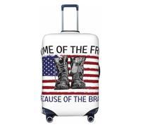 Home Of The Free Because Of The Brave - Fundas protectoras elásticas para equipaje de 18 a 32 pulgadas, Black, XL