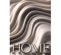 Home: Oversized Decorative Book for Coffee Tables, Consoles and Shelf Styling - Neutral Champagne Silk Art Cover - Stack Deco Books to Create an Elegant Modern Home Look (LuXe)