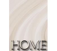 Home: Oversized Decorative Book for Coffee Tables, Entryways and Shelf Styling | Neutral Beige Abstract Art Cover | Stack Deco Books to Create a Warm Organic Modern Look