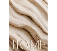 HOME: Oversized Decorative Book for Display, Aesthetic Coffee Table Decor, Natural Wood Texture, Calm & Cozy Neutral Home Styling, 400 dotted numbered pages