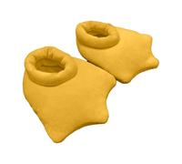 Home Pantuflas de Felpa, 1 Par de Pies de Pato, Unisex, Zapatos de Algodón de Dibujos Animados, Mantener el Calor, Suela Antideslizante, Ultrasuave, Cumpleaños, Navidad, Regalo, Clima Frío, amarillo
