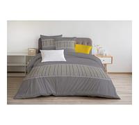Home Passion | Funda nórdica - 3 Piezas | 100% algodón - 57 Hilos | 2 Personas - 240x260 cm | Nat Lemon