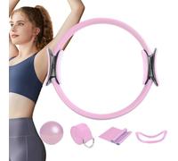 Home Pilates Kit, Pilates Ring and Ball Set, Bands of Yoga Ball for Little - 5X Bandas de Yoga de elongación, Accesorios de Gimnasio para Mujeres Que Han Equipo