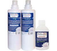 HOME PRO Kit de lavado profesional completo Whitex, suavizante de 1 l, detergente para lavadora de 1 l, esencia para colada desinfectante 250 ml, hipoalergénico perfumado concentrado