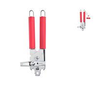 Home Red Abrelatas con Mango Antideslizante, Acero Inoxidable, Rojo