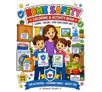 Home Safety: A Coloring and Activity Book About Home Safety, Medicine Safety, Cleaning Products, Kitchen Rules, Batteries, Trusted Adults, and Smart ... for Ages 3-9 (Smart Kids Safety Series)