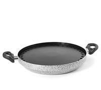 HOME Salt Npepper - Placa de aluminio con revestimiento antiadherente, redonda, 32 cm