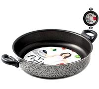 Home Salt N'Pepper Tegame Antiaderente con 2 Manici, Alluminio, Nero/Grigio, 30 cm