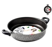 Home Salt Peper Cacerola con 2 Asas, Revestimiento Antiadherente, 24 cm, Metal, Negro/Azul Claro