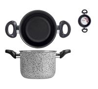 HOME Salt Peper Olla de cocción Antiadherente, Aluminio, Multicolor, 16 cm