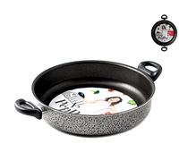 HOME Salt Peper Sartén 2 Asas Antiadherente Sal Pimienta Cm 20 Olla de cocción, Metal, Multicolor, 20 cm