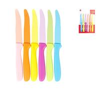 Home Servicio de Cuchillos, Acero Inoxidable, Colores Variados, 6 Piezas
