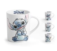 Home -Stitch Sketch - Juego de 6 tazas de porcelana, diseño de Stitch, 33 cl