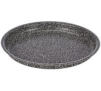 Home Stone Stampo Pizza Tondo, Antiaderente, Pietra, Antracite, 24 cm