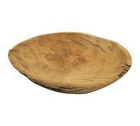 Home Styling Collection Bandeja Decorativa Teca, 35x30x4 cm, Bandeja de Frutas