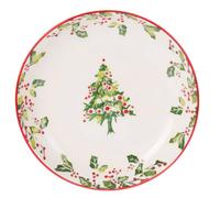 Home & Styling Plato de Navidad de loza, profundo, diámetro 21 cm, diseño: patrón 1