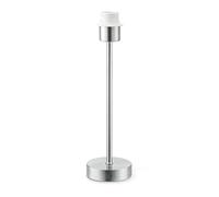 Home Sweet Home Base de lámpara de mesa moderna Individual para pantalla | lámpara | 10/10/36,5 cm | acero cepillado | pie de lámpara de mesa de metal | E27 | pantalla max.35cm