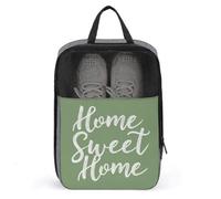 Home Sweet Home - Bolsa de zapatos verde salvia para viajes, uso diario, bolsa de almacenamiento antipolvo para zapatos de golf