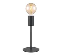 home sweet home collection Lámpara de mesa industrial Sola | 15/15/30cm | Negro | lámpara de noche | Metal | apta para fuente de luz E27 LED | con interruptor de cable | apta para sala de