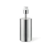 home sweet home collection Lámpara de mesita de noche, lámpara de mesa Cannes, diseño de acero mate, base E27, lámpara de mesa con casquillo E27, adecuada para lámpara LED, medidas 11 x 11 x 32 cm