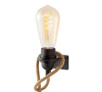 Home Sweet Home Lámpara de pared DIY | 10×6×4 cm | Negro | Compatible con luz LED E27 | Con interruptor de línea | Ideal para salón y dormitorio