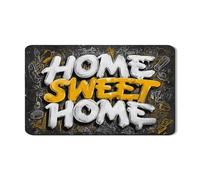 Home Sweet Home - Tapete de secado de platos para encimera de cocina, estilo graffitis, tapete escurridor de platos de goma absorbente, almohadilla de secado urbano para protector de barra de café, 12