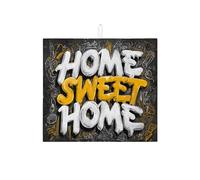Home Sweet Home - Tapete de secado de platos para encimera de cocina, tapete absorbente urbano para escurridor de platos, tapete de secado moderno de microfibra para protector de barra de café, 16 x
