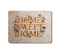 Home Sweet Home - Tapete de secado de platos para encimera de cocina, tapete de goma absorbente floral vintage, almohadilla de secado para decoración de primavera para protector de barra de café, 45,7