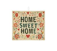 Home Sweet Home - Tapetes de secado de platos para cocina, tapete escurridor absorbente floral vintage, almohadilla de secado de microfibra bohemia para mostrador de barra de café, protector de 16 x