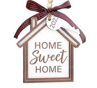 Home Sweet Home Wood Sign Rustic Door Decor | Exquisite wooden "Home Sweet Home" sign features stunning hand-crafted details, making a long-lasting rustic
