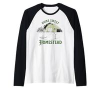 Home Sweet Homestead para regalo de granjero de patio trasero Camiseta Manga Raglan