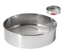 Home Tamiz Inoxidable Redondo 25 cm Utensilios de Cocina, Acero, Plateado, 25x25x7 cm