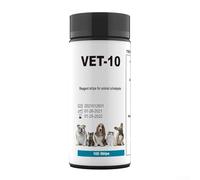 Home Testing Made Convenient Paquete de 100 tiras de prueba de orina para mascotas para evaluar fácilmente los indicadores vitales de salud en perros y gatos