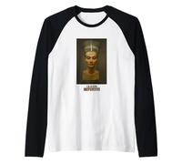 Home, The Bust of The Egyptian Queen Nefertiti Graphic Camiseta Manga Raglan