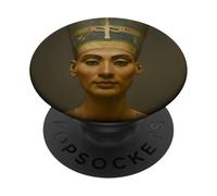 Home, The Bust of The Egyptian Queen Nefertiti Graphic PopSockets PopGrip Adhesivo