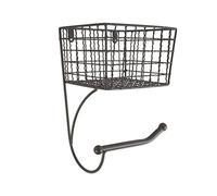 Home Traditions DII Cesta dispensadora de Papel higiénico rústico para Montaje en Pared para Almacenamiento de baño, Gris, Papel higiénico