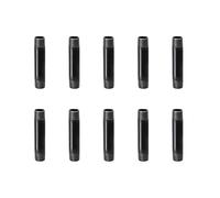 Home TZH Tubería de hierro fundido maleable, conector precortado, gris de acero industrial, se adapta a tubos roscados negros estándar y accesorios, construye muebles vintage DIY (1/2 x 4 pulgadas, gris)