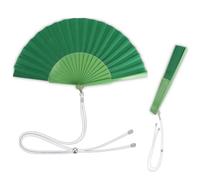Home Universal® 1 o 2 Abanicos Grandes de Madera y Tela Liso de 30 CM con Argolla Metálica y Cordón Incluido, Varios Colores Disponibles