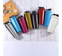 Home Universal® 750ML Botella Gim Shaker de Acero Inoxidable | BPA Free con Mezclador de Tapa Integrado | Vaso Gimnasio con Medidor | Apto para Lavavajillas | Vaso Proteína (Fuscia)