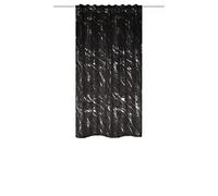 HOME WOHNIDEEN 85153 Force - Cortina Opaca con Estampado de mármol, 175 x 140 cm, Color Plateado