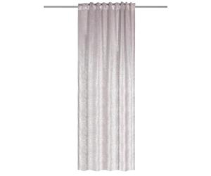HOME WOHNIDEEN Cortina confeccionada Suela Thermosuede con impresión de láminas, 245 x 135 cm, protección contra Corrientes de Aire, Color: Rosa, tamaño: 245 x 135 cm, cantidad: 1 x