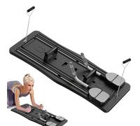 Home Workout Board, Strength Training Tool, Reformer Pilates Machine, Foldable Workouts Base, 38.19x16.14x1.12 Inch, Flexibility Improvement and Balance Development, Black & Purple