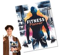 Home Workout Journal, Exercise Habit Tracker Daily Journal Detailed Nutrition Fitness Tracker, to Track Weight Loss Bodybuilding Progress Training