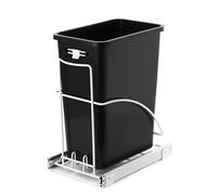 Home Zone Living Bote de basura extraíble de 29 litros, debajo del mostrador, contenedor individual