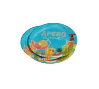 Homéa, Apero Time - Juego de 10 platos de cartón (18 cm)