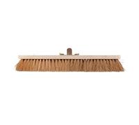 Homea, Cabeza de Escoba Madera Fibras Naturales de Coco Casquillo Metal 60 cm