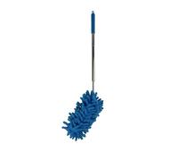 Homea Essentiel, Plumero Chenille Microfibra Mango telescópico 28-75 cm, Azul Pavo Real