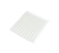 Homea, Juego de 10 velas para el hogar, 20 cm, color blanco