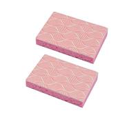 Homea, Juego de 2 esponjas para cuarto de baño, celulosa vegetal, 11 x 7 x 2 cm