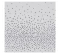 Homea, juego de 20 servilletas de papel con 3 pliegues, 33 x 33 cm, confeti plateado